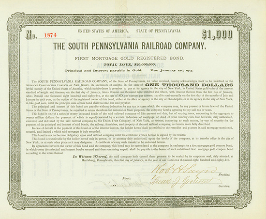 South Pennsylvania Railroad Company