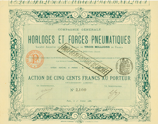 Compagnie Générale des Horloges et Forces Pneumatiques
