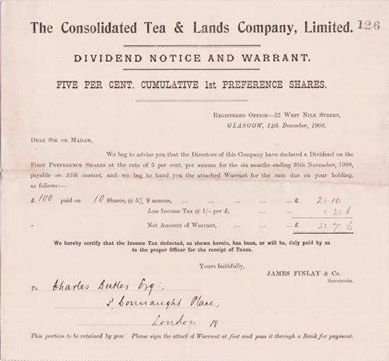 Consolidated Tea & Lands Company, Limited