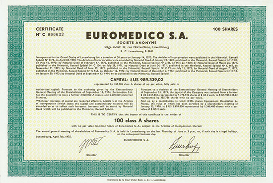 Euromedico S. A.