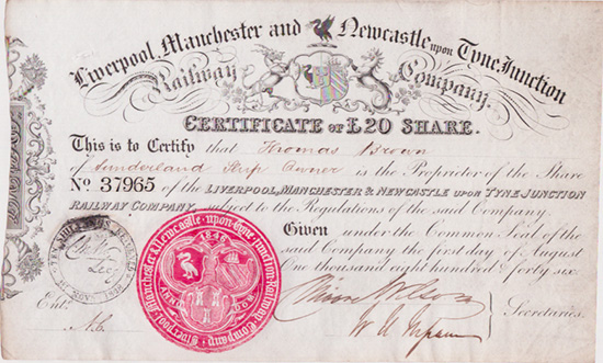 Liverpool, Manchester and Newcastle upon Tyne Junction Railway Company