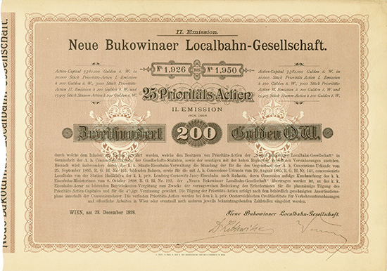 Neue Bukowinaer Localbahn-Gesellschaft 