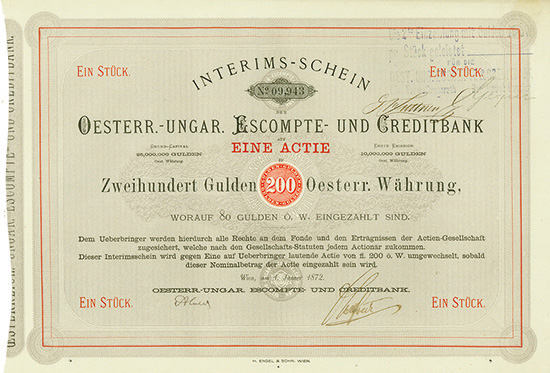 Oesterr.-Ungar. Escompte- und Creditbank