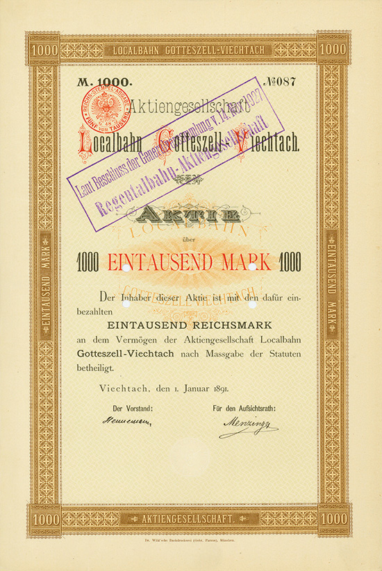 Aktiengesellschaft Localbahn Gotteszell-Viechtach
