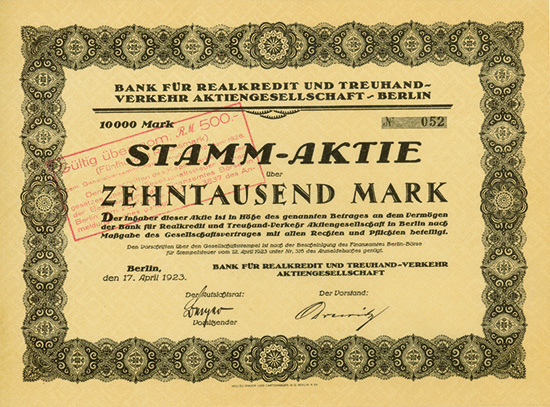 Bank für Realkredit und Treuhand-Verkehr AG