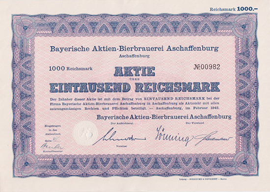 Bayerische Aktien-Bierbrauerei Aschaffenburg