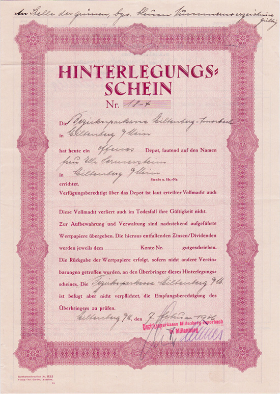 Bezirkssparkasse Miltenberg-Amorbach