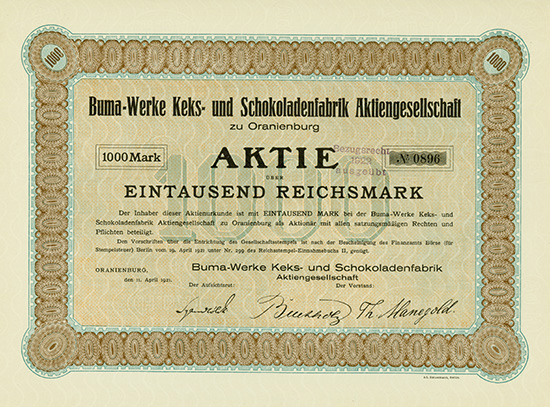 Buma-Werke Keks- und Schokoladenfabrik AG