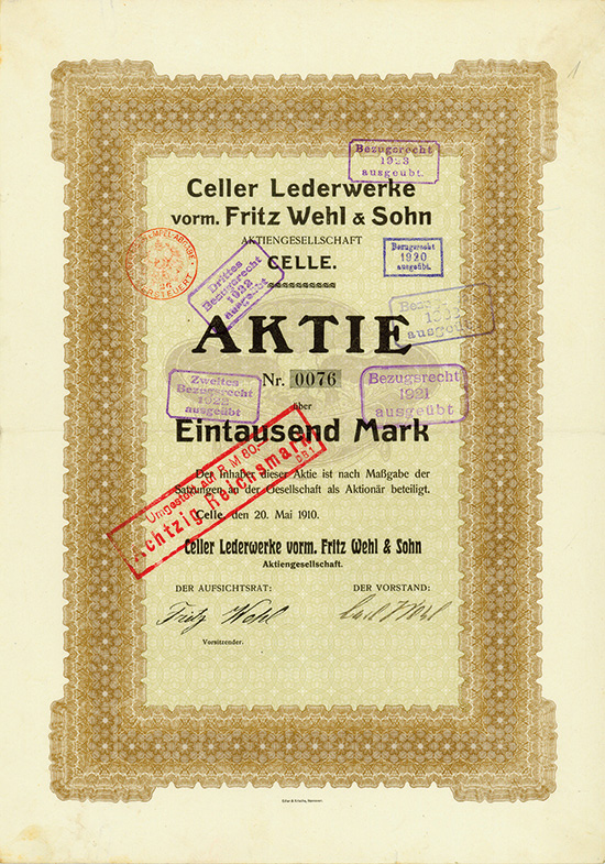 Celler Lederwerke vorm. Fritz Wehl & Sohn AG