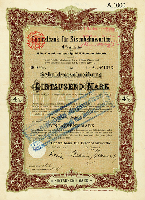 Centralbank für Eisenbahnwerthe