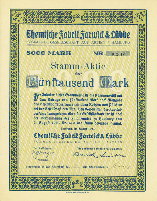 Chemische Fabrik Farwick & Lübbe KGaA