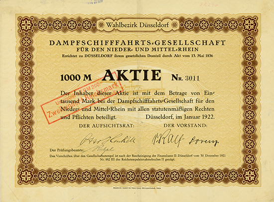 Dampfschifffahrts-Gesellschaft für den Nieder- und Mittel-Rhein (Wahlbezirk Düsseldorf)