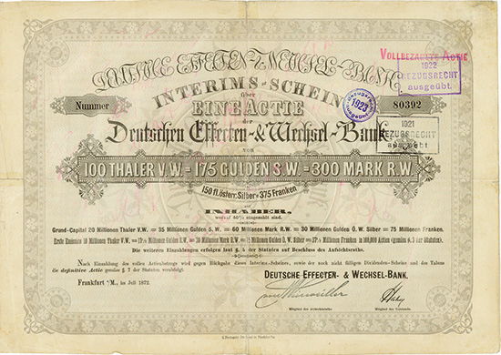 Deutsche Effecten- & Wechsel-Bank