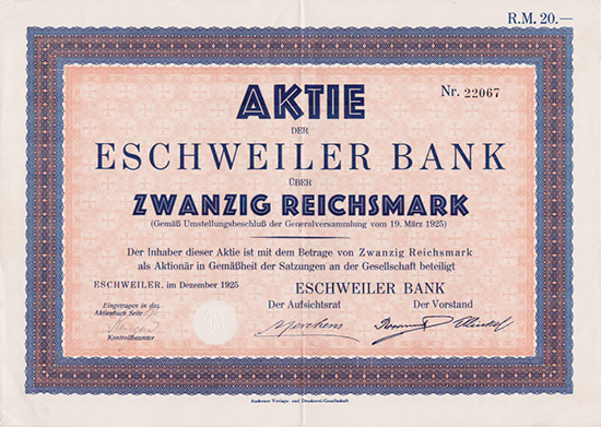 Eschweiler Bank