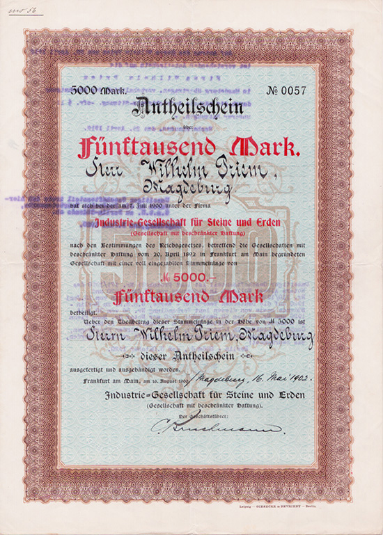 Industrie-Gesellschaft für Steine und Erden GmbH