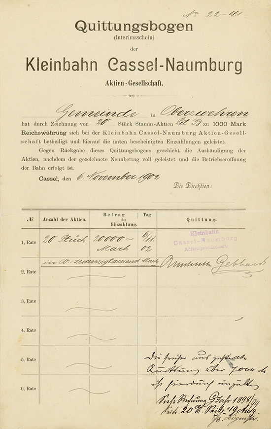 Kleinbahn Cassel-Naumburg AG