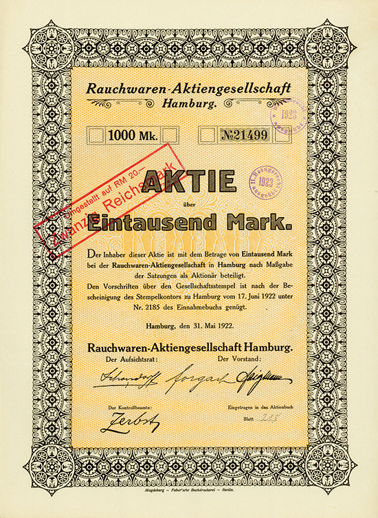 Rauchwaren-Aktiengesellschaft Hamburg