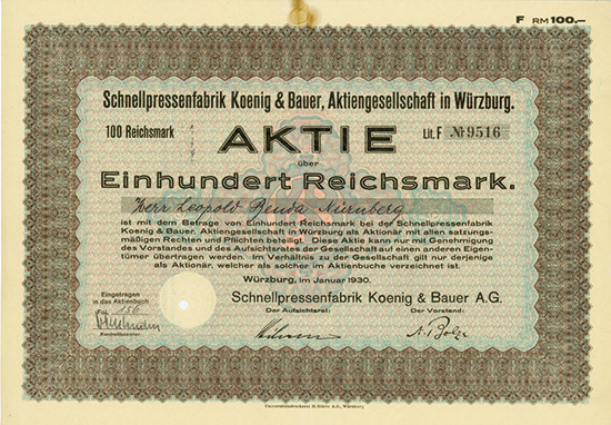 Schnellpressenfabrik Koenig & Bauer AG