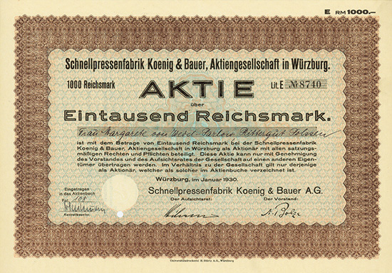 Schnellpressenfabrik Koenig & Bauer AG