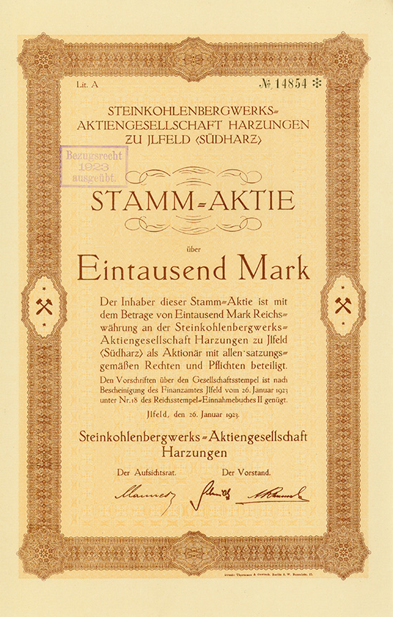 Steinkohlenbergwerks-Aktiengesellschaft Harzungen