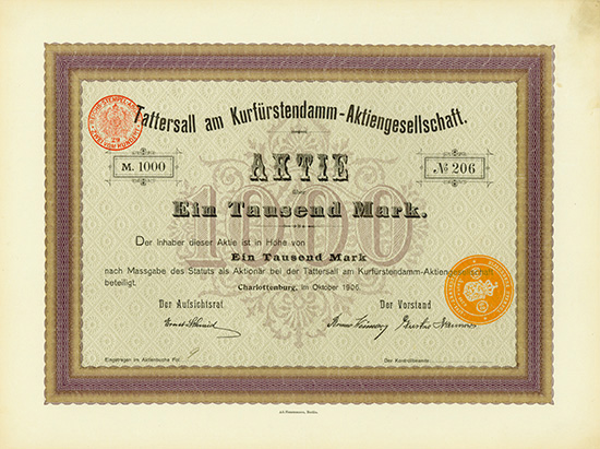 Tattersall am Kurfürstendamm-AG