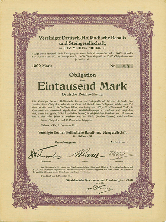 Vereinigte Deutsch-Holländische Basalt- und Steingesellschaft