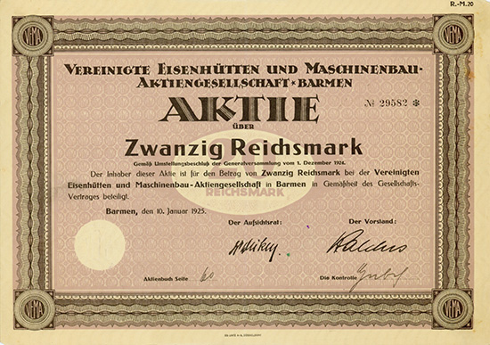 Vereinigte Eisenhütten & Maschinenbau-AG