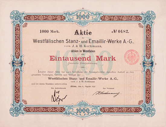 Westfälische Stanz- und Emaillir-Werke AG vorm. J. & H. Kerkmann