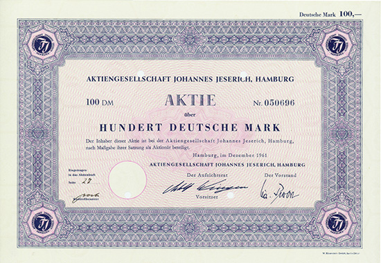 Aktiengesellschaft Johannes Jeserich