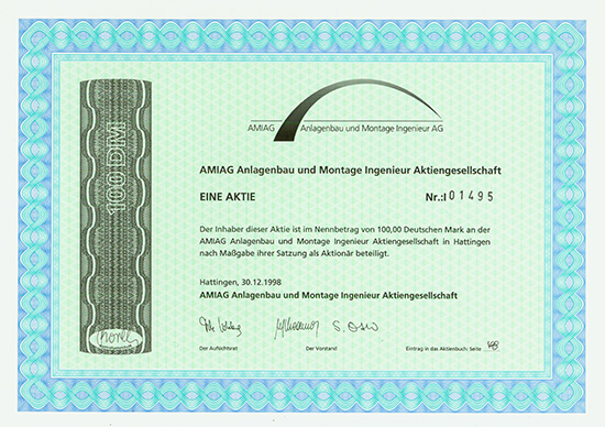 AMIAG Anlagenbau und Montage Ingenieur AG