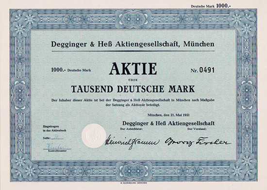 Degginger & Heß AG