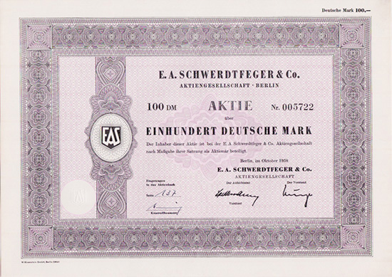 E. A. Schwerdtfeger & Co. AG