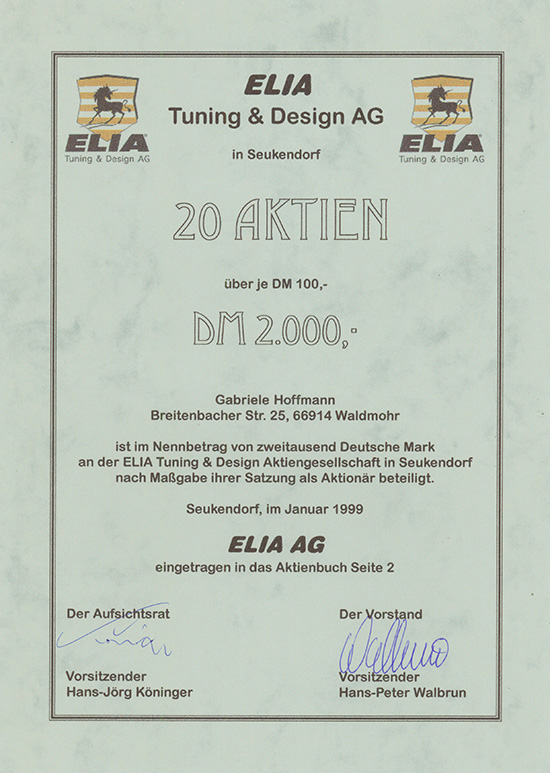 ELIA Tuning & Design AG