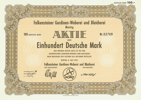 Falkensteiner Gardinen-Weberei und Bleicherei