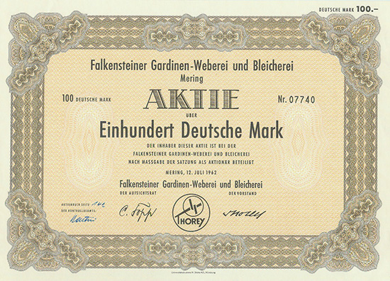 Falkensteiner Gardinen-Weberei und Bleicherei