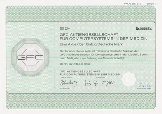 GFC Aktiengesellschaft für Computersysteme in der Medizin