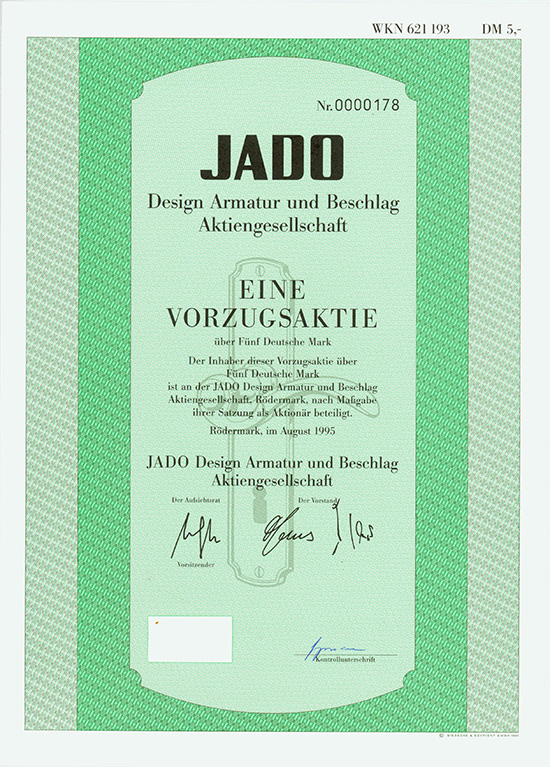 JADO Design Armatur und Beschlag AG
