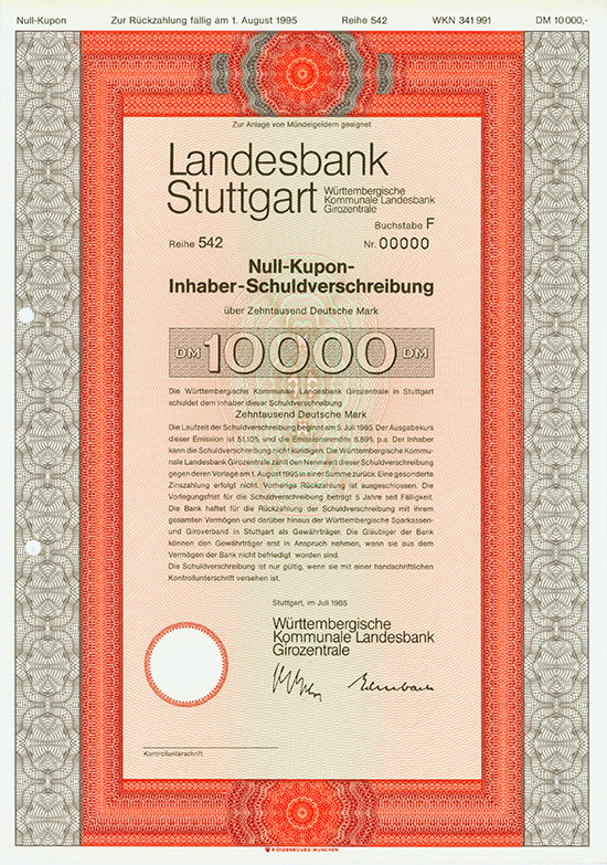 Landesbank Stuttgart - Württembergische Kommunale Landesbank Girozentrale