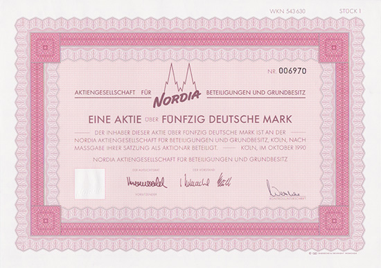 NORDIA AG für Beteiligungen und Grundbesitz
