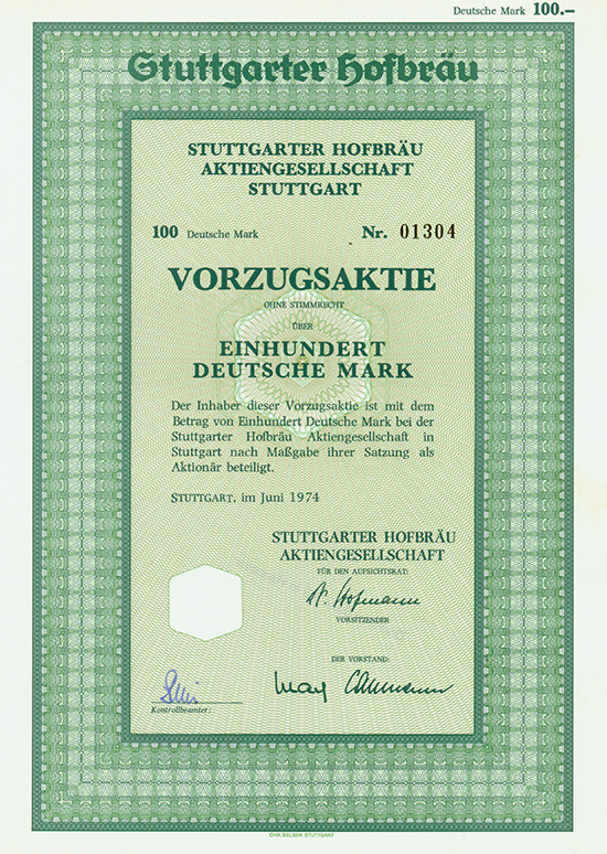 Stuttgarter Hofbräu AG