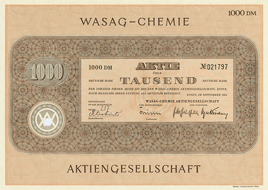 WASAG-Chemie AG [2 Stück]