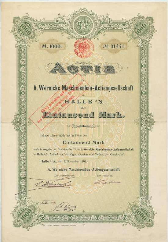 A. Wernicke Maschinenbau-AG
