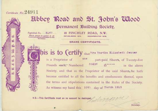 Abbey Road and St. John's Wood Permanent Building Society