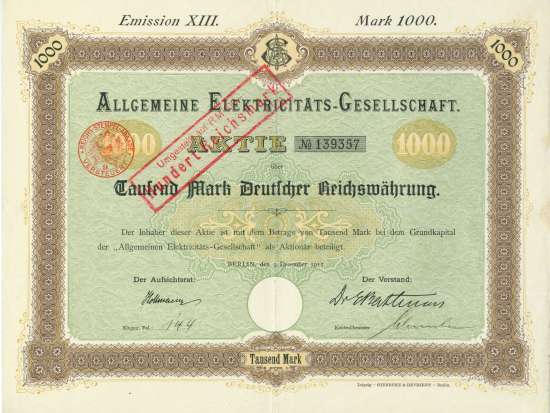 Allgemeine Elektricitäts-Gesellschaft