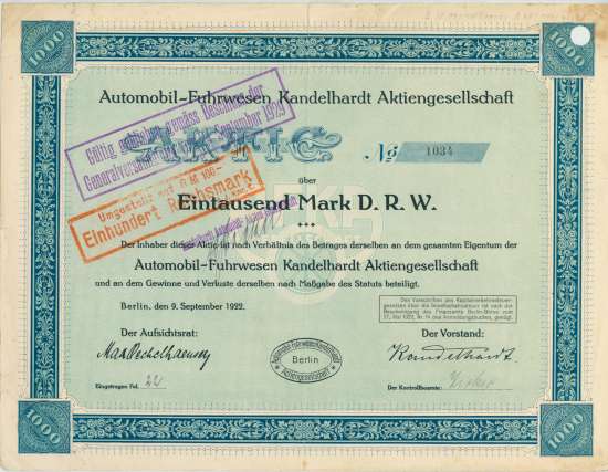 Automobil-Fuhrwesen Kandelhardt AG