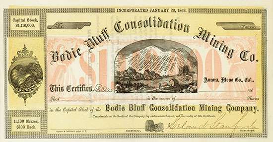Bodie Bluff Consolidation Mining Co.