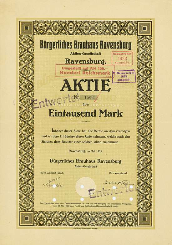 Bürgerliches Brauhaus Ravensburg AG