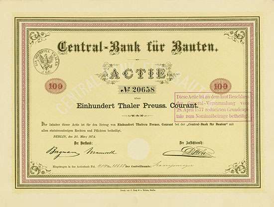 Central-Bank für Bauten