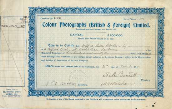 Colour Photographs (British & Foreign) Limited