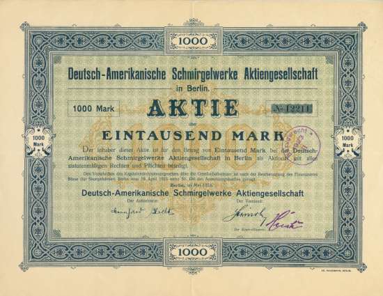 Deutsch-Amerikanische Schmirgelwerke AG